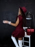MINI kleita "MIORICA" - BORDO